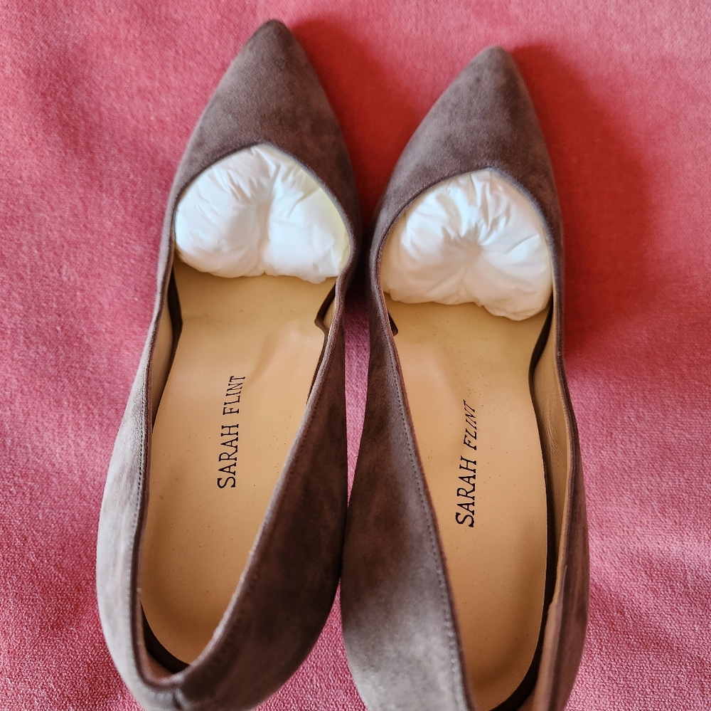 Sarah Flint Perfect Pump 100, Taupe, Size 8 - Picture 6 of 9